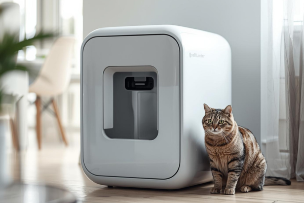 selbstreinigende Katzentoilette