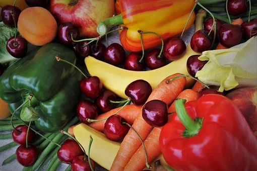 Verschiedene Früchte zur Gesundheitsförderung