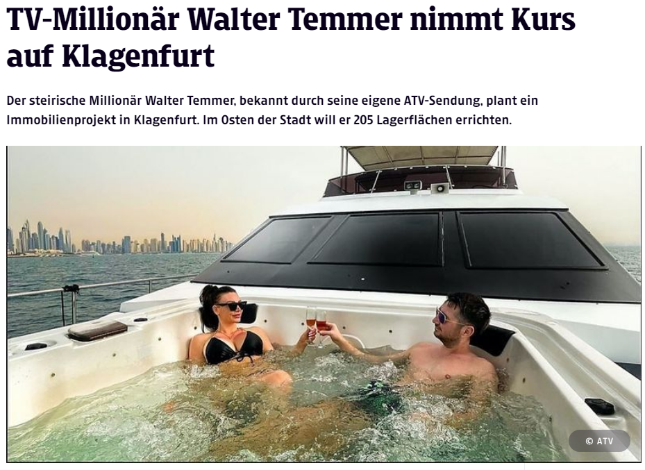 Walter Temmer plant Garagenprojekt in Klagenfurt