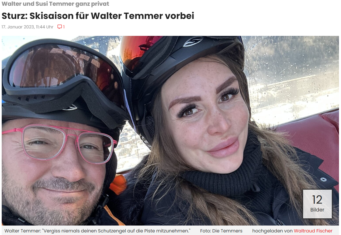 Der Skiunfall von Walter Temmer