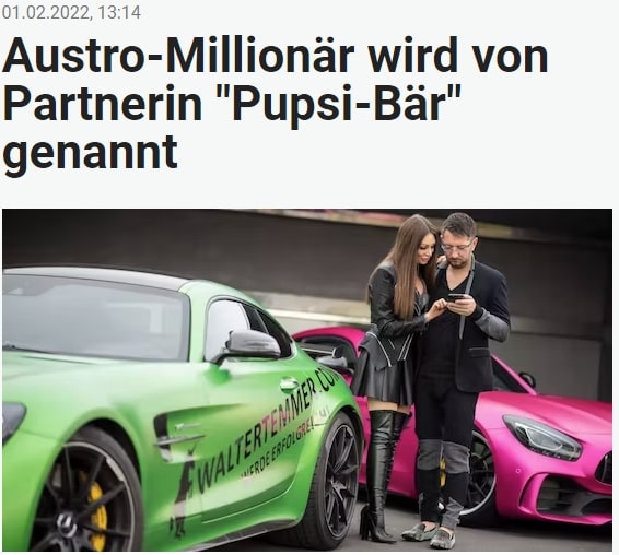 Millionär wird von Susi 'Pupsi-Bär' genannt