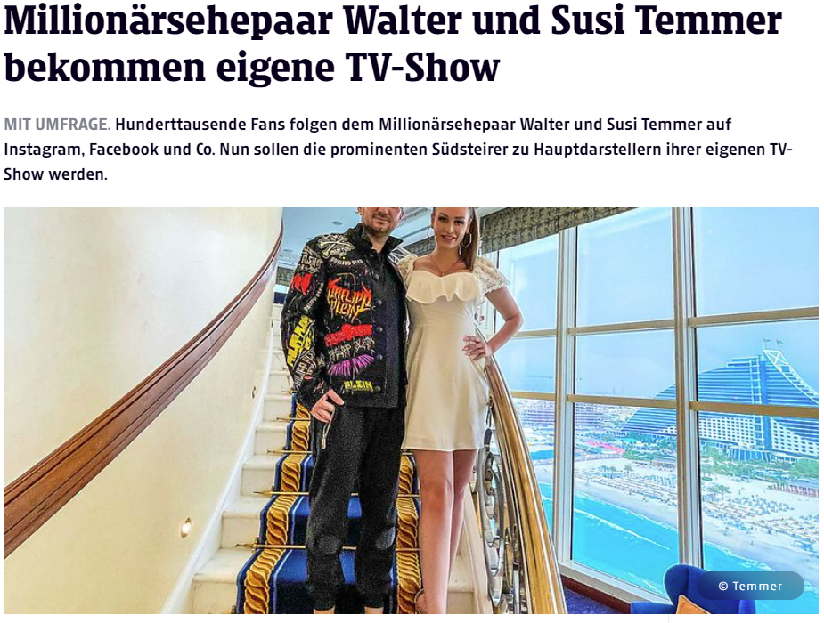 Susi und Walter Temmer bekommen eigene Reality-Show