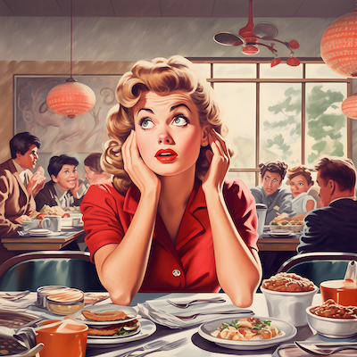 woman 50s comic