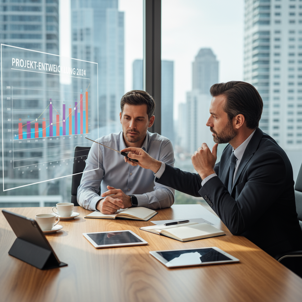 Beratungsgespräch zwischen Berater und Kunden.