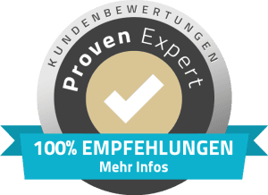 100% Empfehlungen - Proven Expert