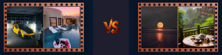 Luxury VS Nature Reels Thumbnail