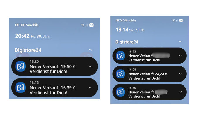 Digistore24 Verkaufsbenachrichtigungen von René Cynis