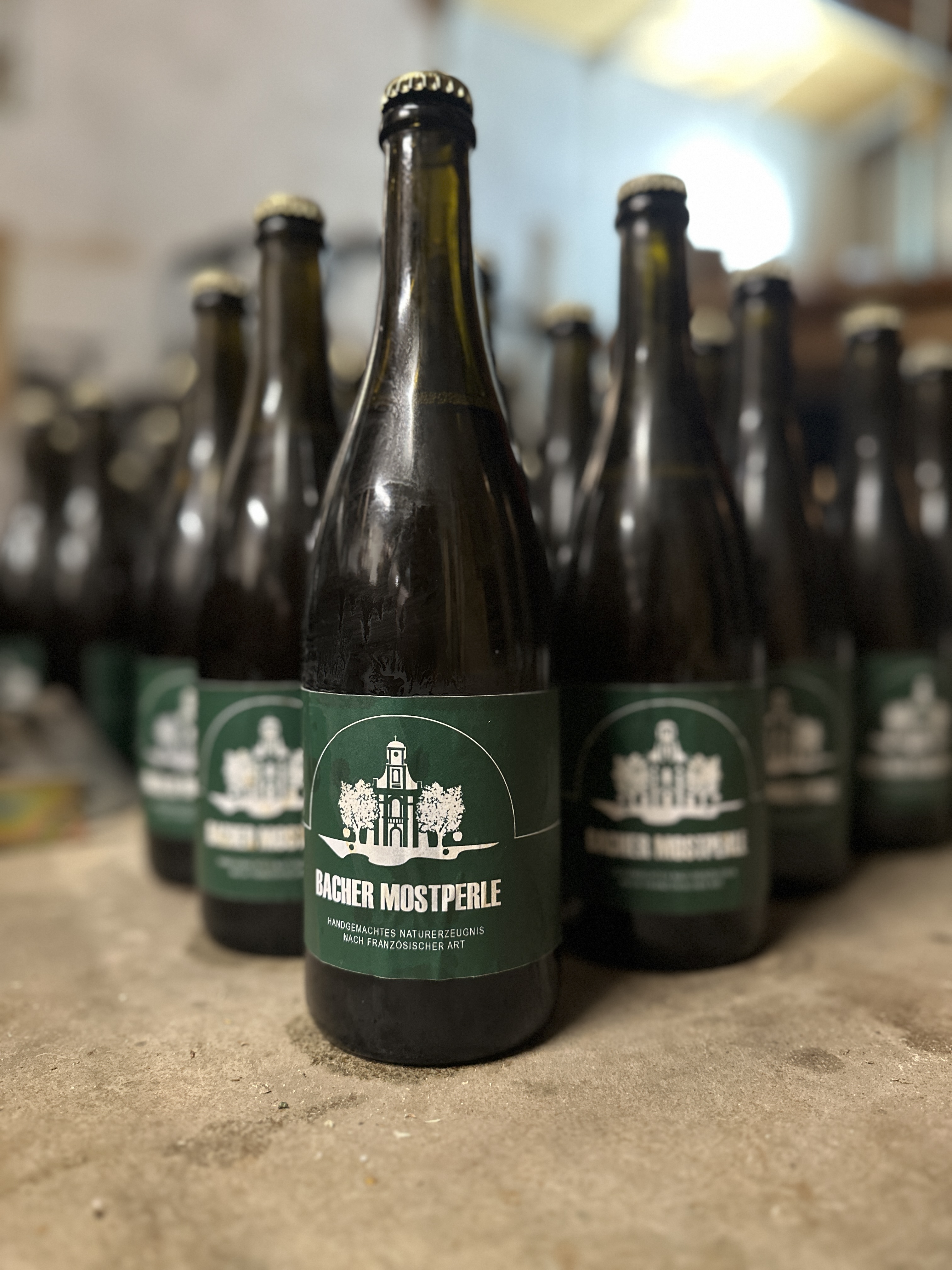 Bacher Mostperle Flaschen