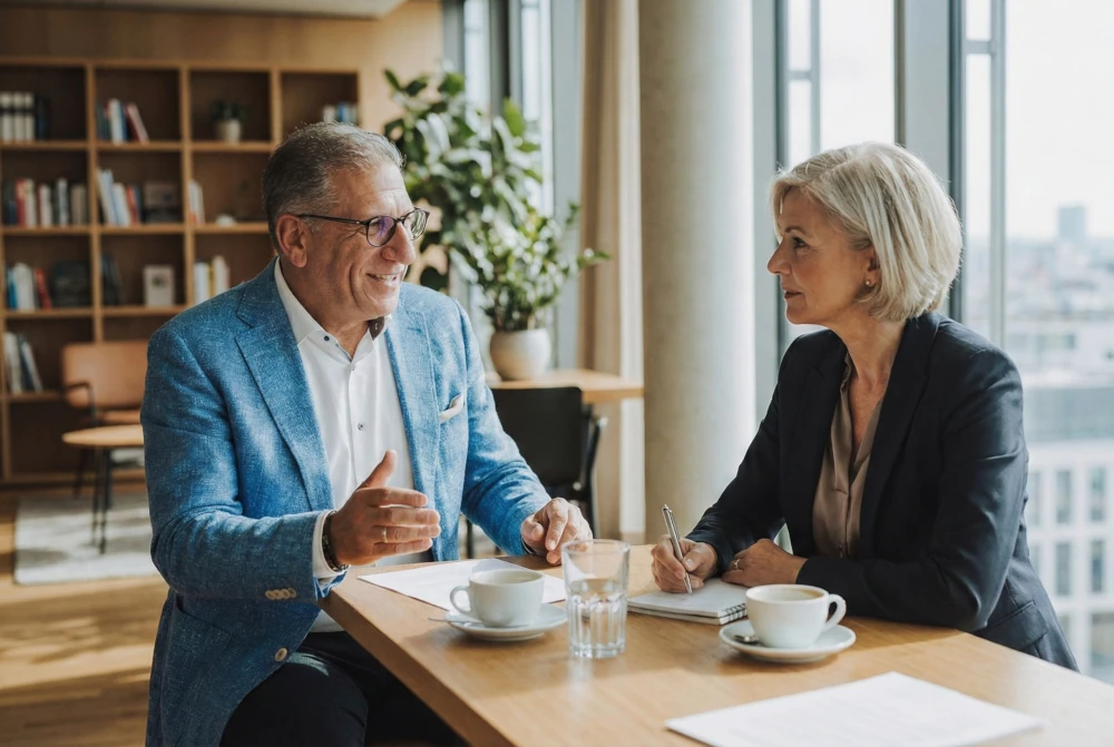 Martin Matheo Doeller beim Mentoring