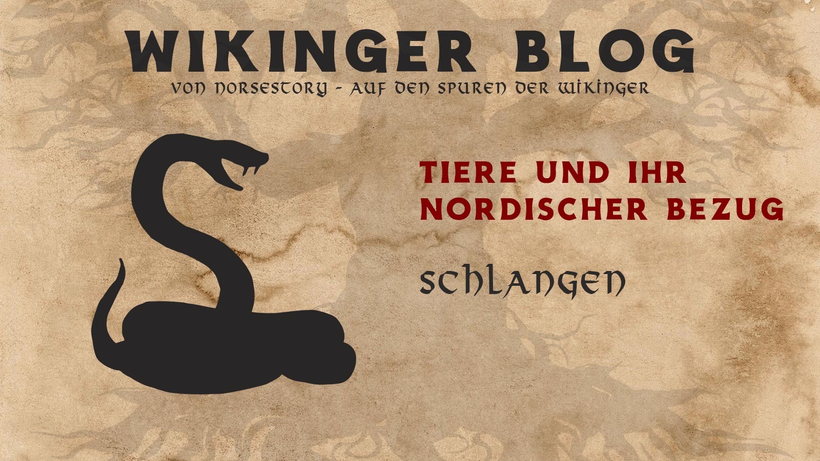 Wikinger Tiere Schlange