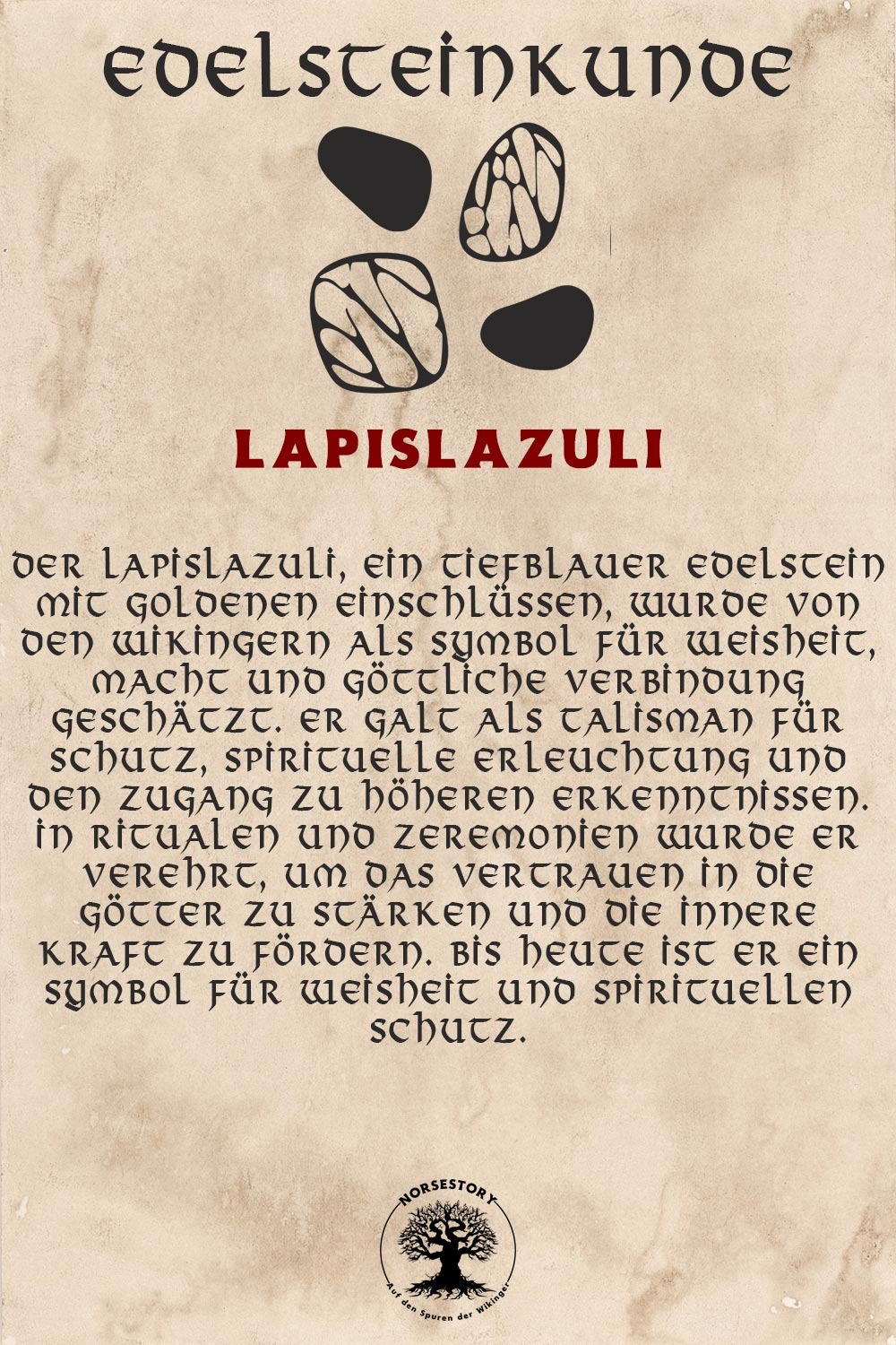 Edelsteinkunde der Wikinger: Bedeutung der Edelsteine - Lapislazuli