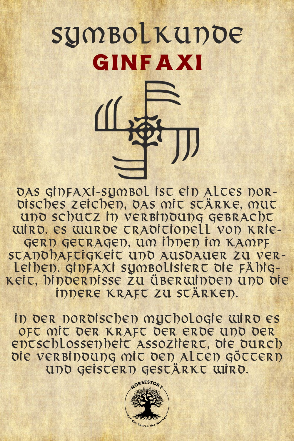 Symbole der Nordischen Mythologie und Wikinger: Ginfaxi