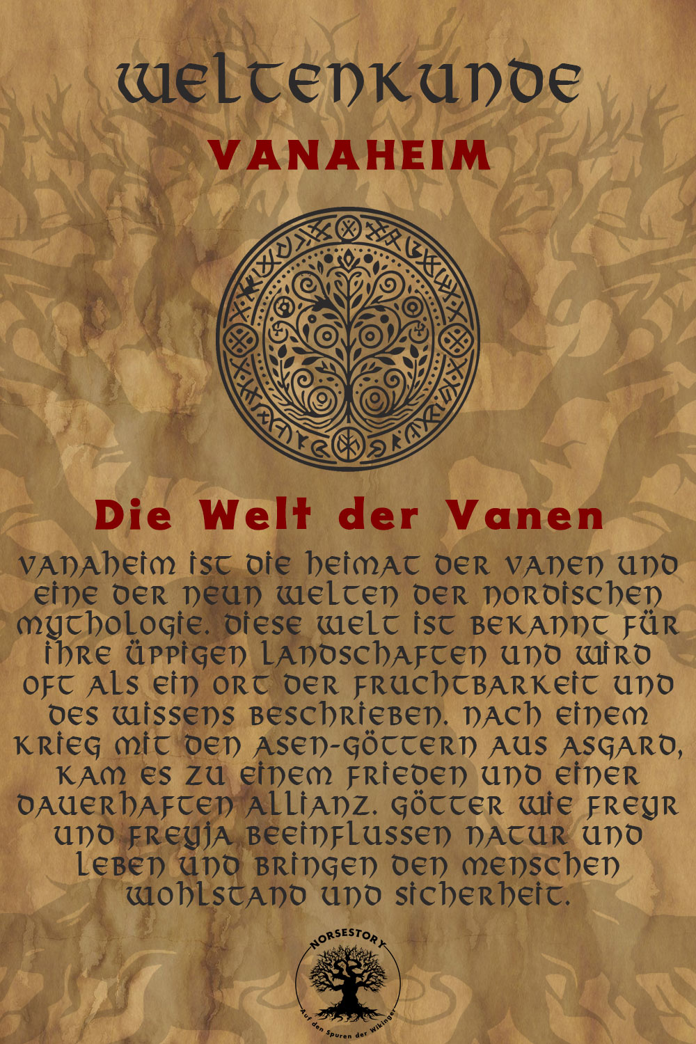 Wikinger Welten und nordische Welten am Yggdrasil: Vanaheim