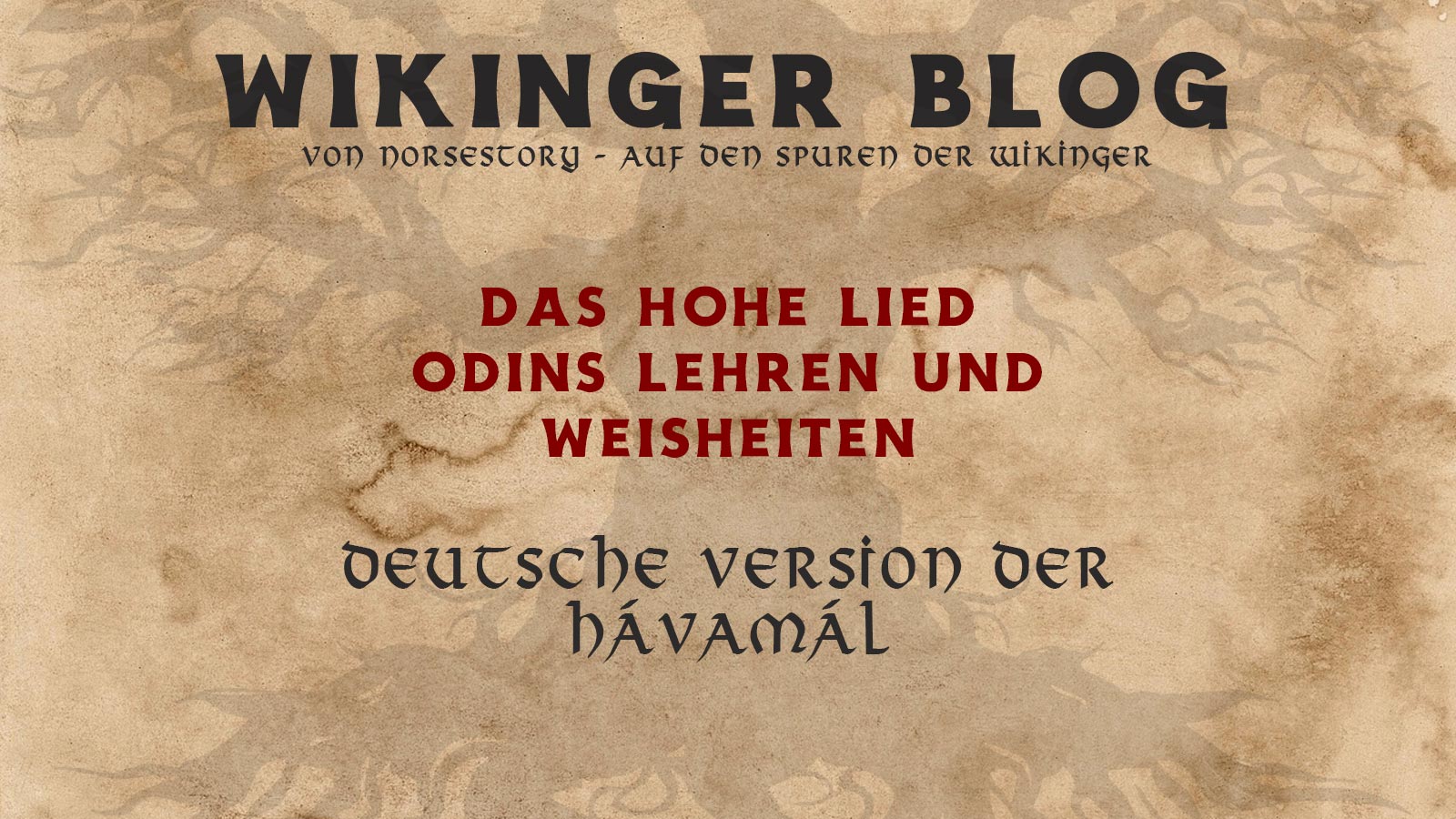 Die Lehre der Hávamál