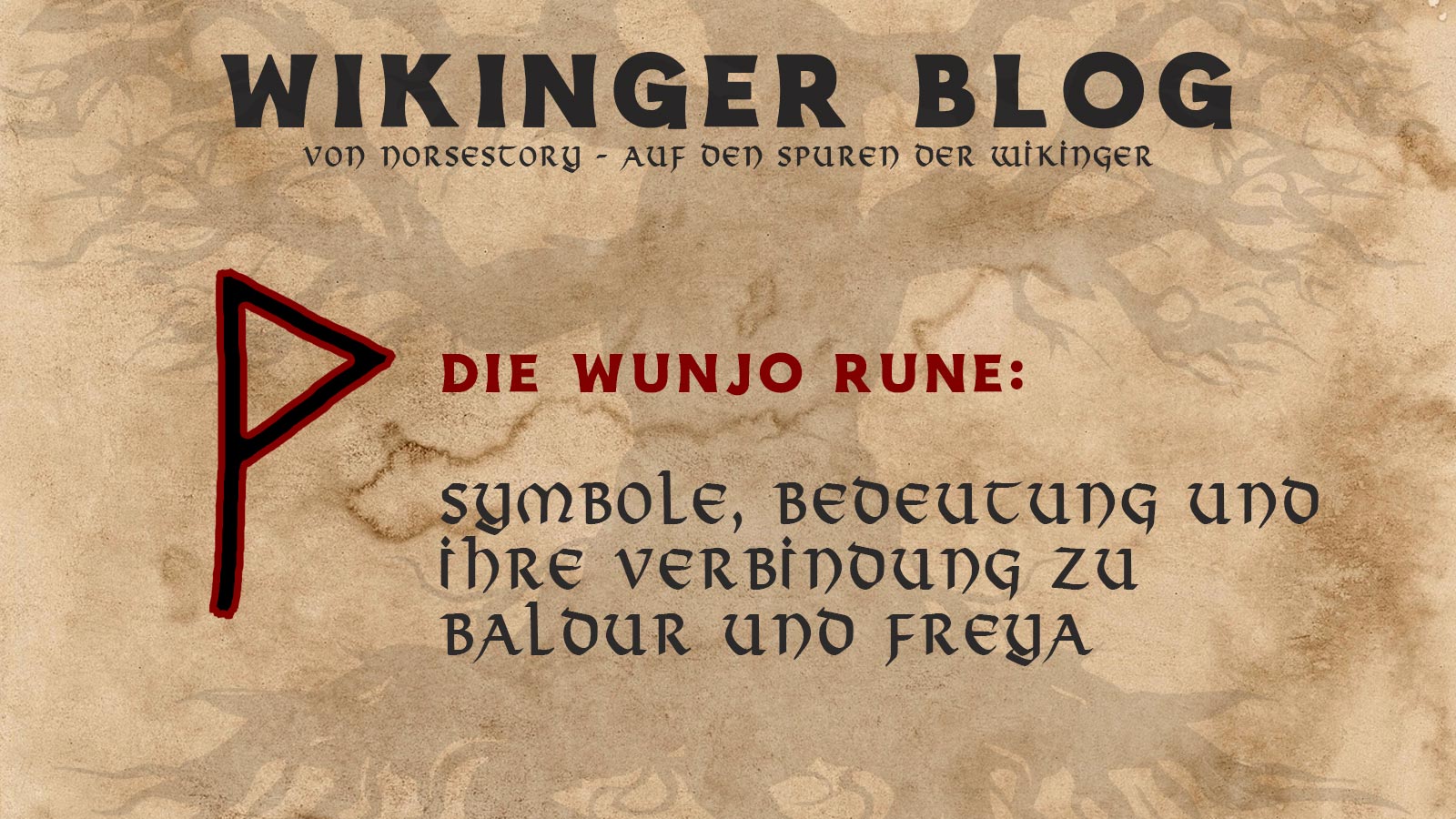 Wikinger Rune Wunjo