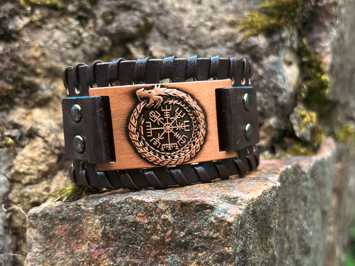 Wikinger Schmuck Armband Vegvisir