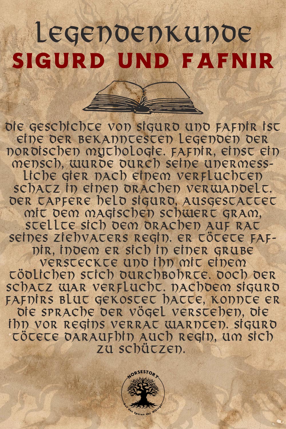 Legendenkunde - Wikinger Geschichten und Sagen - Sigurd und Fafnir