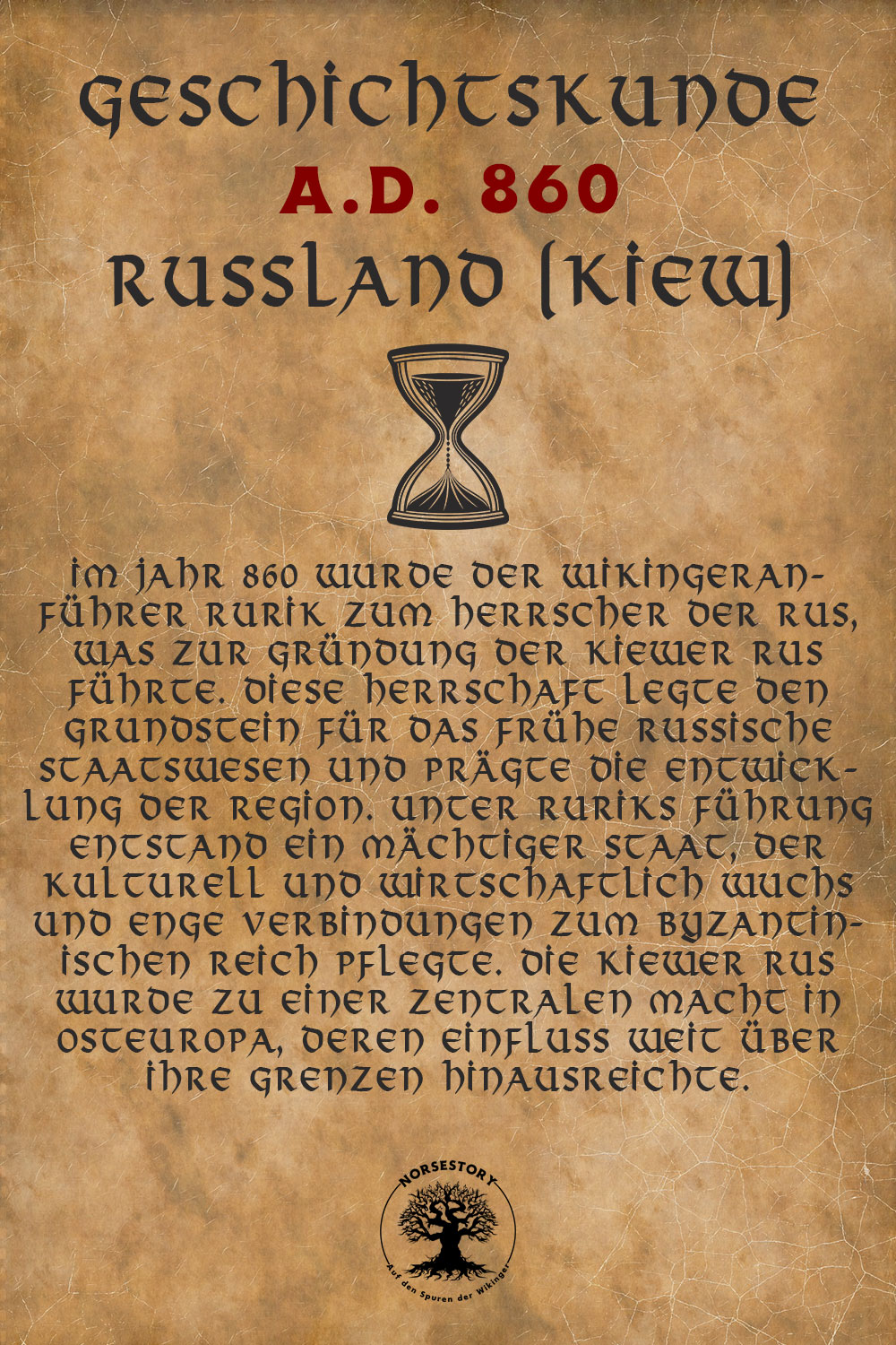 Zeitkunde - historische Daten der Wikinger und geschichtliche Ereignisse - Russland 860