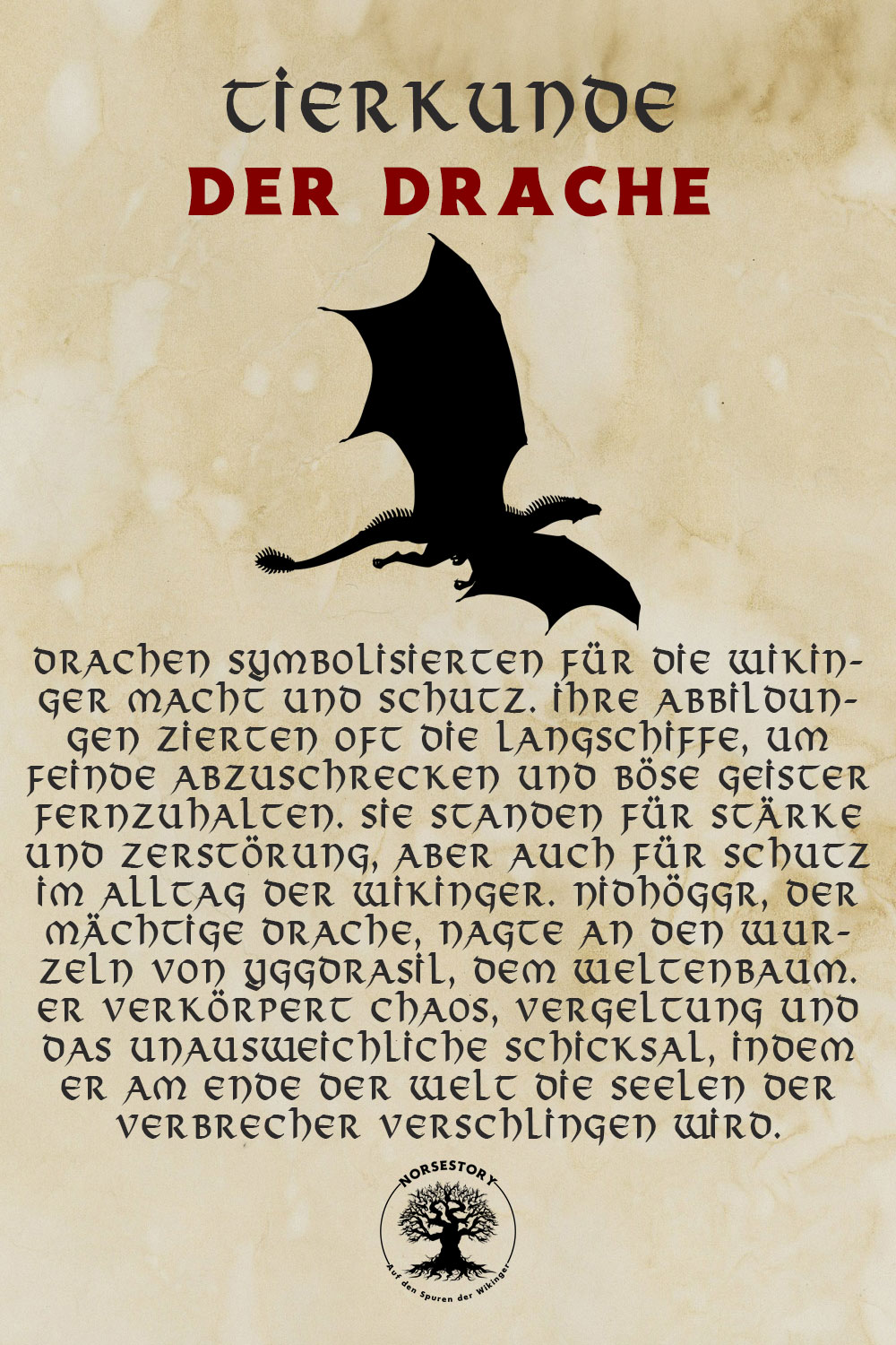 Tiere der Wikinger - Tiere aus der nordischen Mythologie: Der Drache