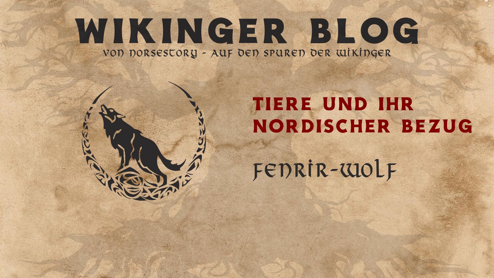 Wikinger Tiere Fenrir