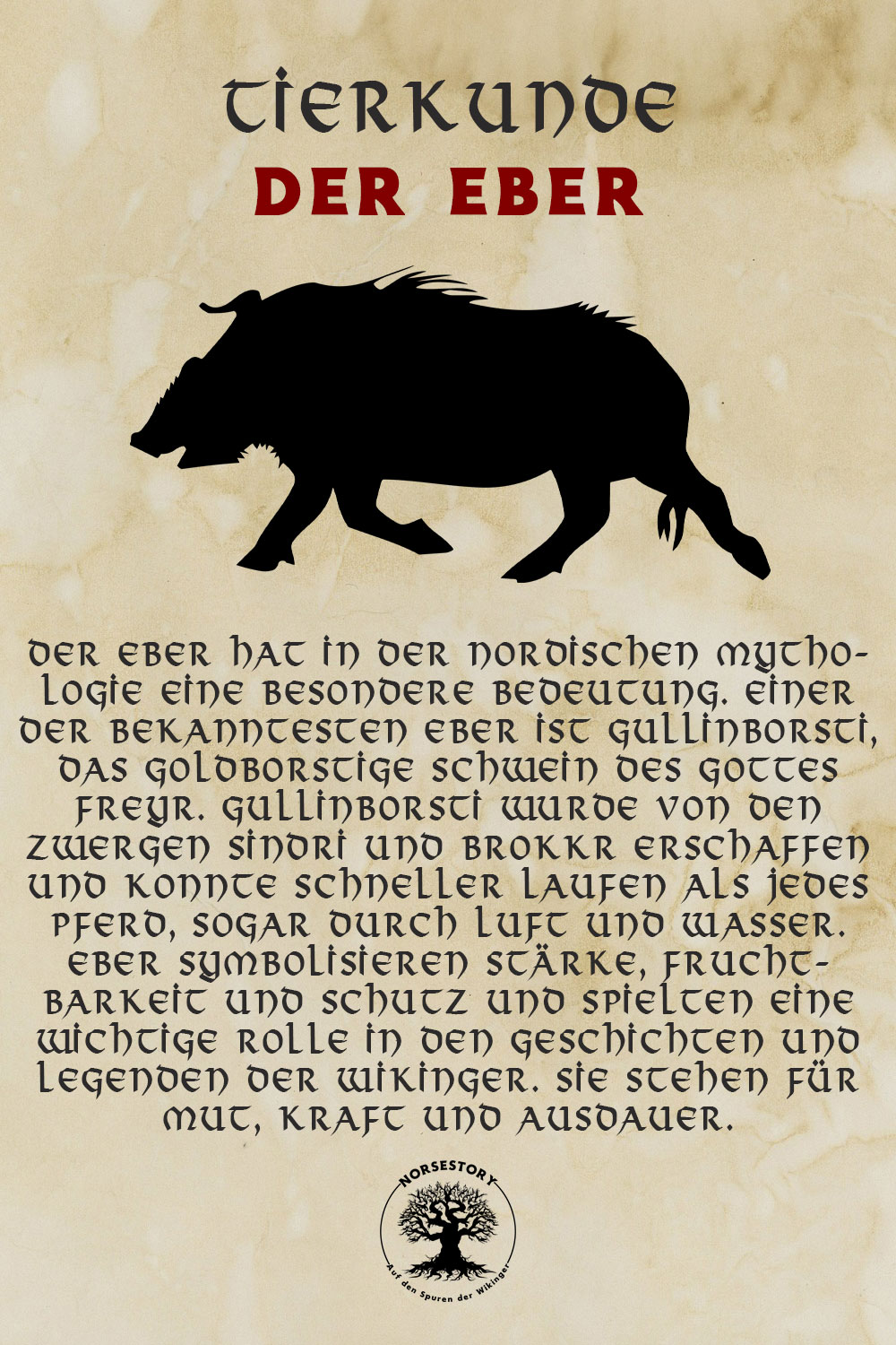 Tiere der Wikinger - Tiere aus der nordischen Mythologie: Der Eber