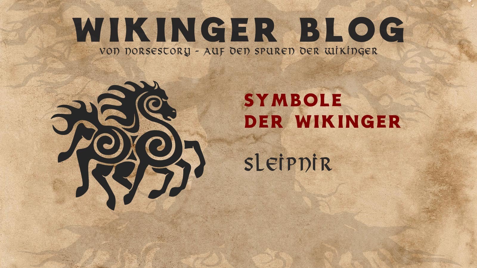 Symbole der Wikinger: Sleipnir