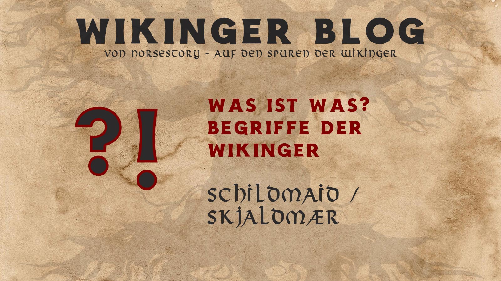 Wikinger Begriffe Schildmaid