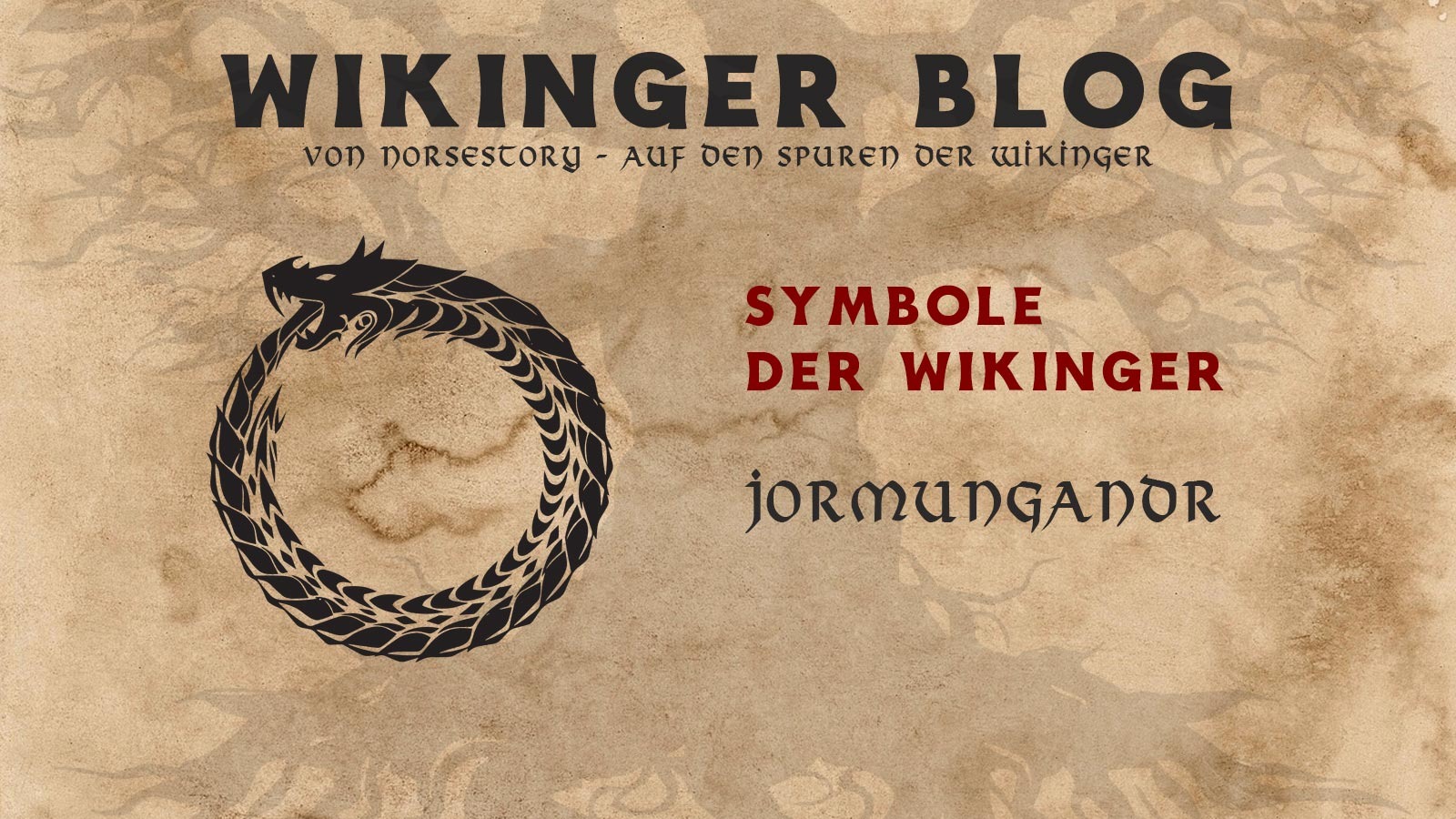 Wikinger Symbol Jormungandr