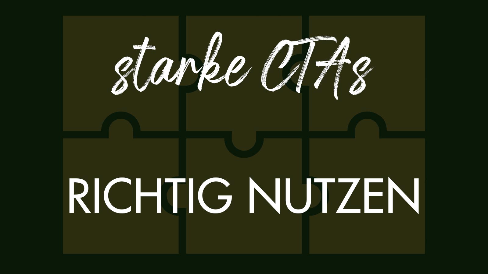 Nutze deine CTA (Call to Action) richtig