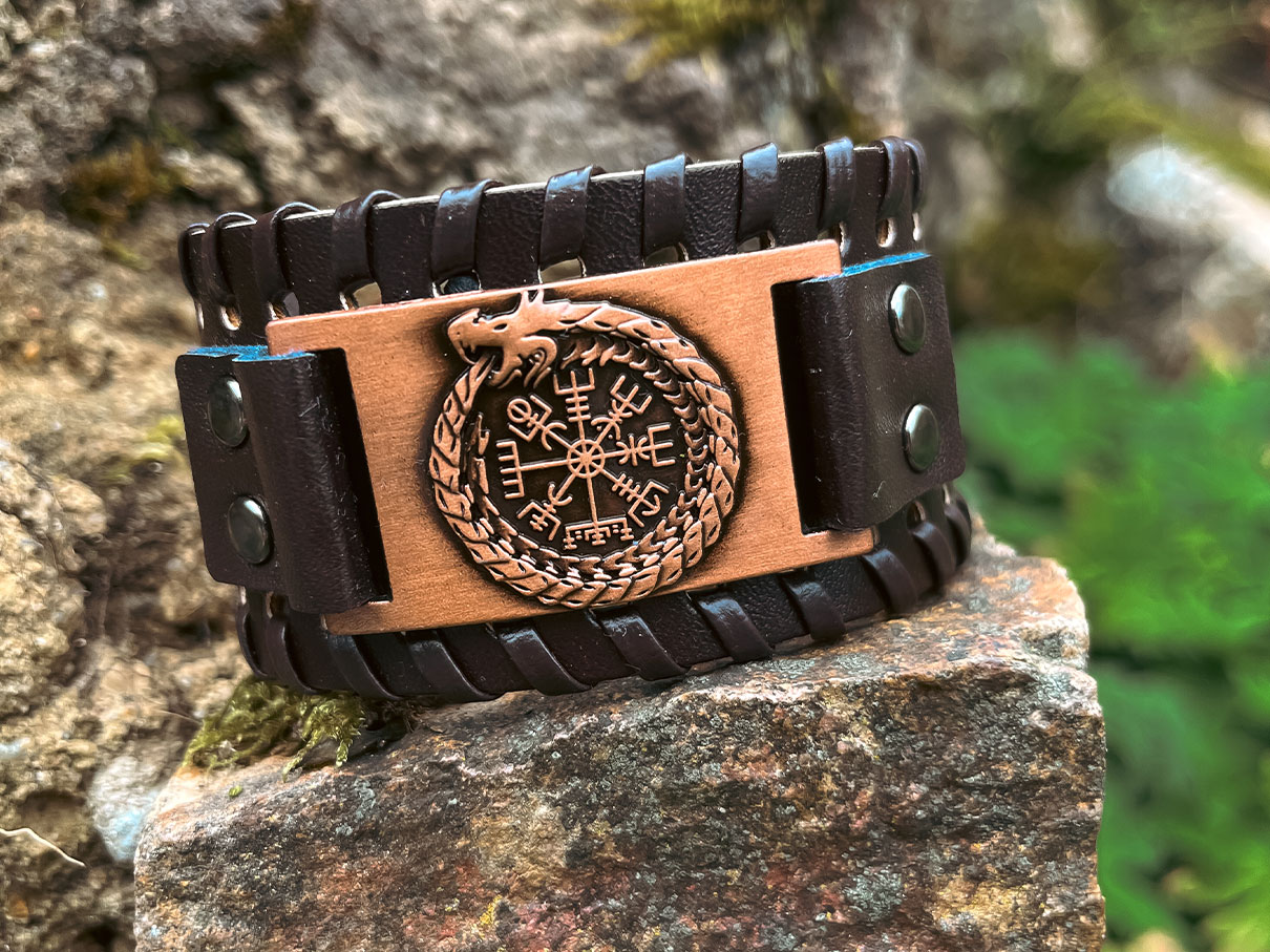 Wikinger Schmuck Armband Vegvisir