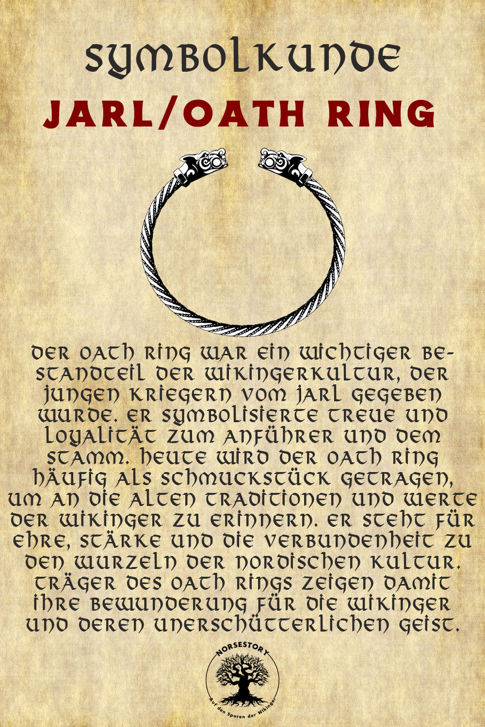 Symbole der Nordischen Mythologie und Wikinger: Oath Ring