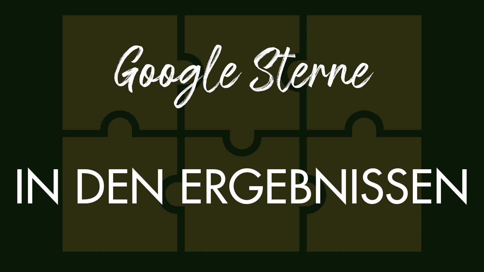 Wie man Sterne in Google bekommt