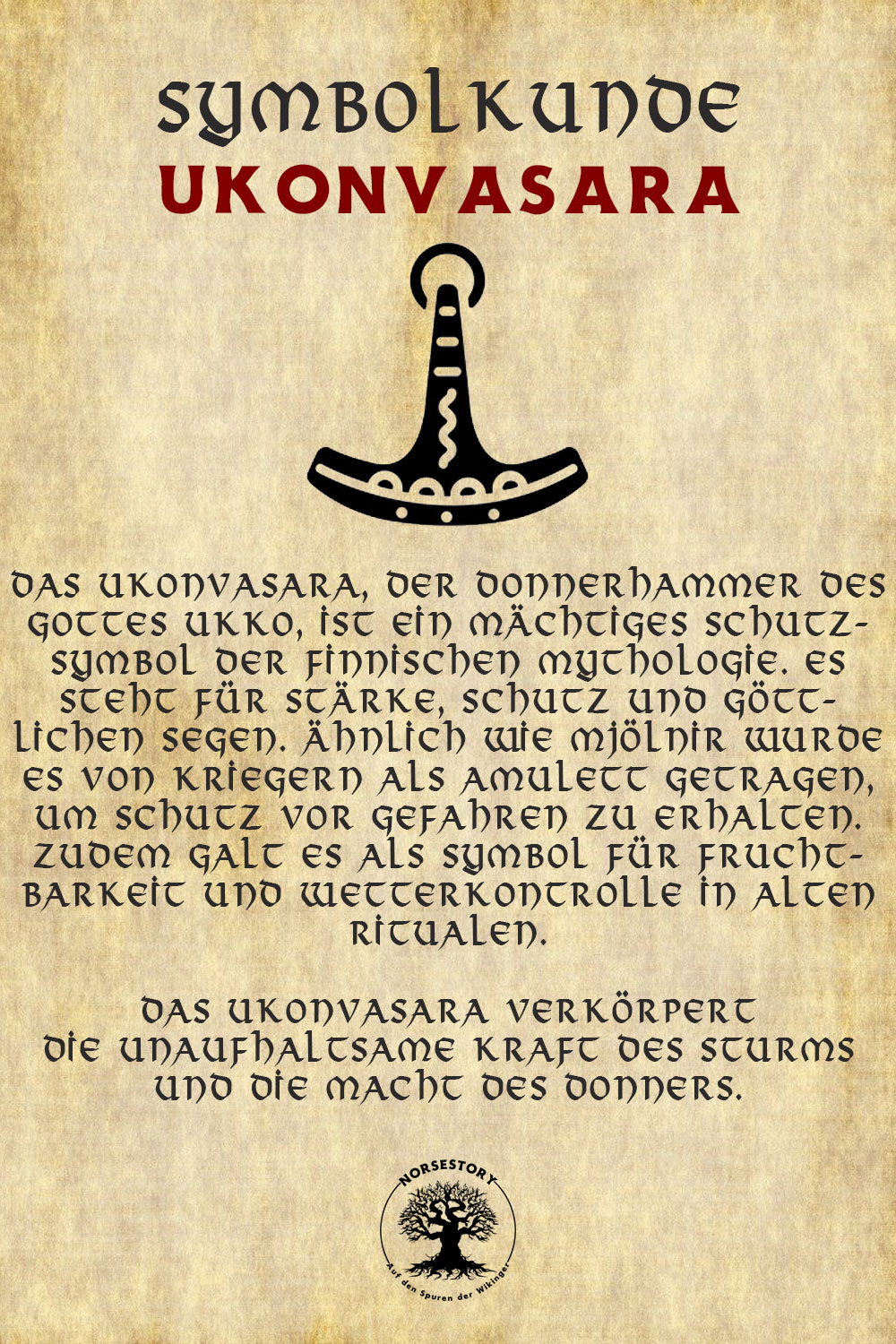 Symbole der Nordischen Mythologie und Wikinger: Ukonvasara