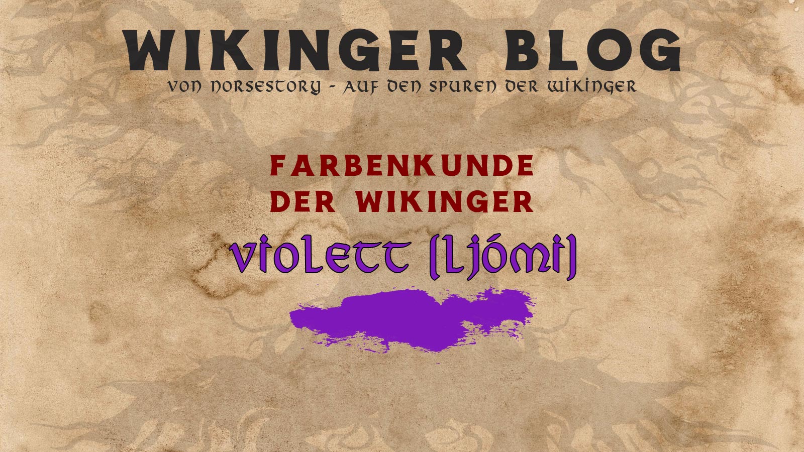 Farben der Wikinger: Violett