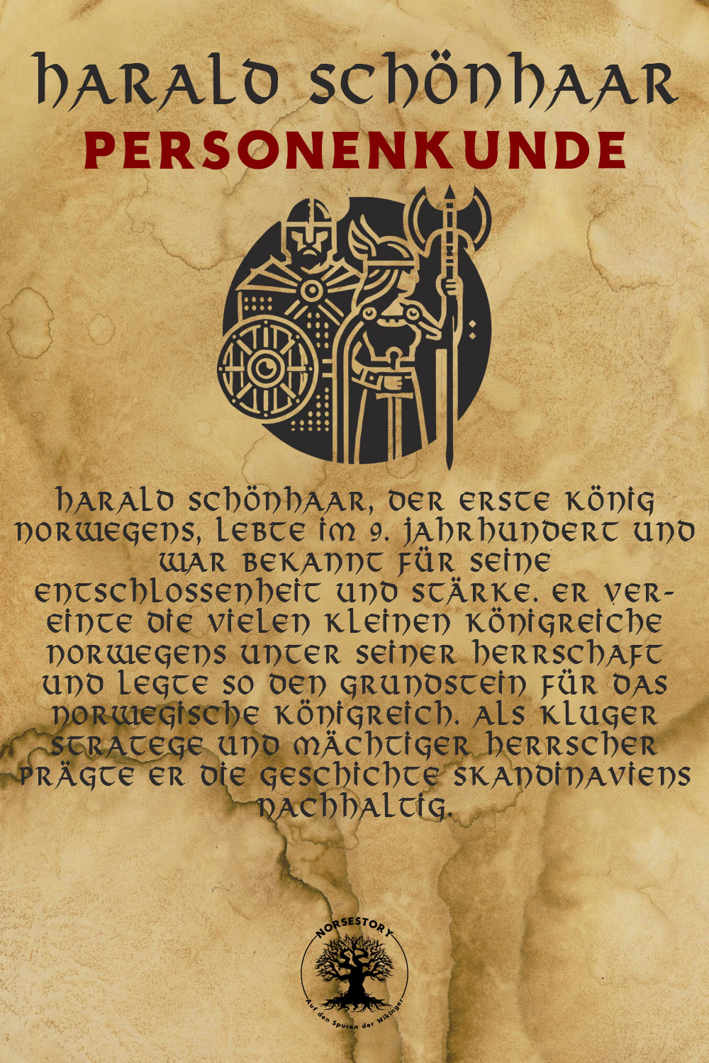 Personenkunde - Berühmte Wikinger und nordische Legenden - Harald Schönhaar