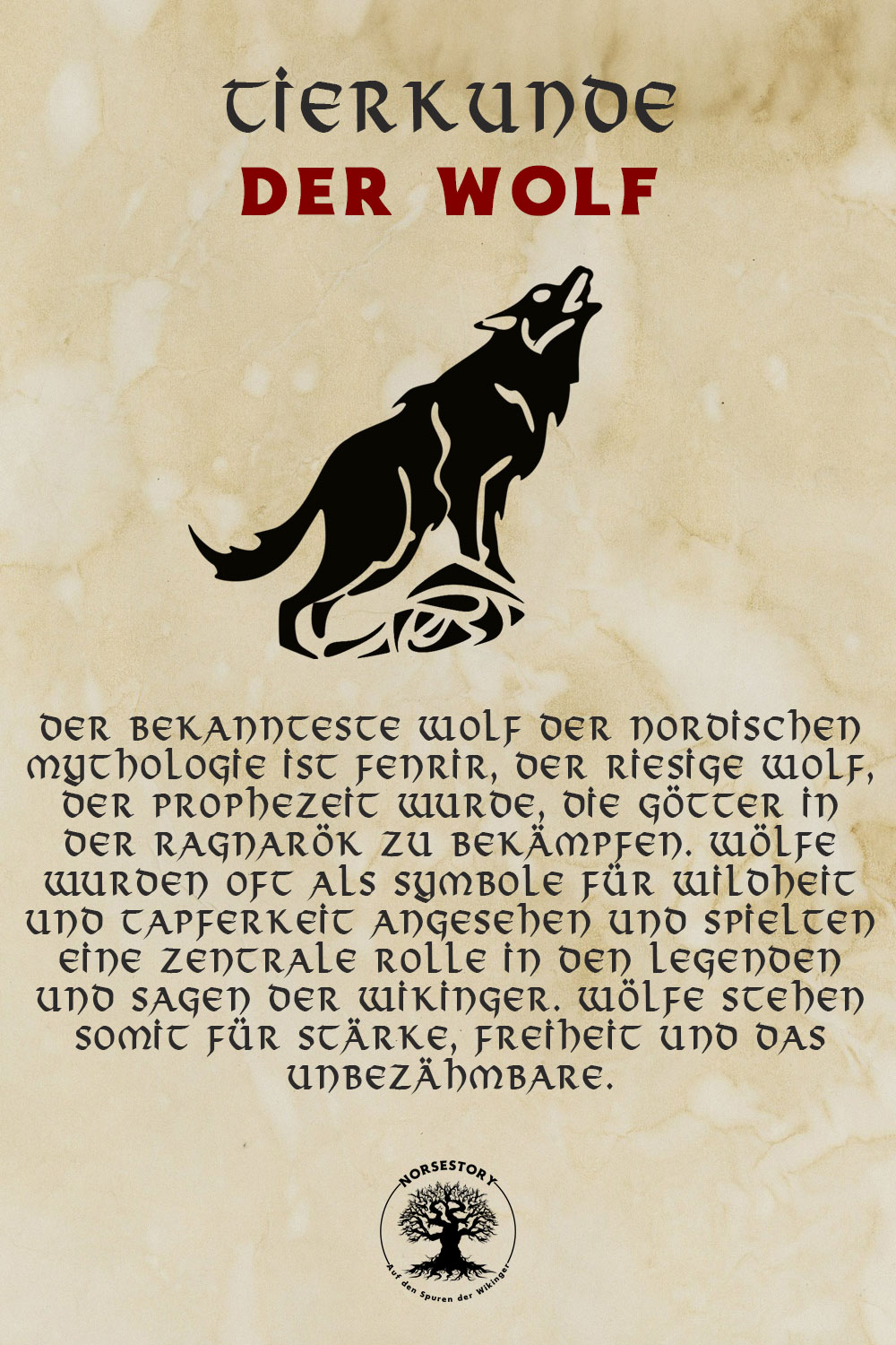 Tiere der Wikinger - Tiere aus der nordischen Mythologie: Der Wolf