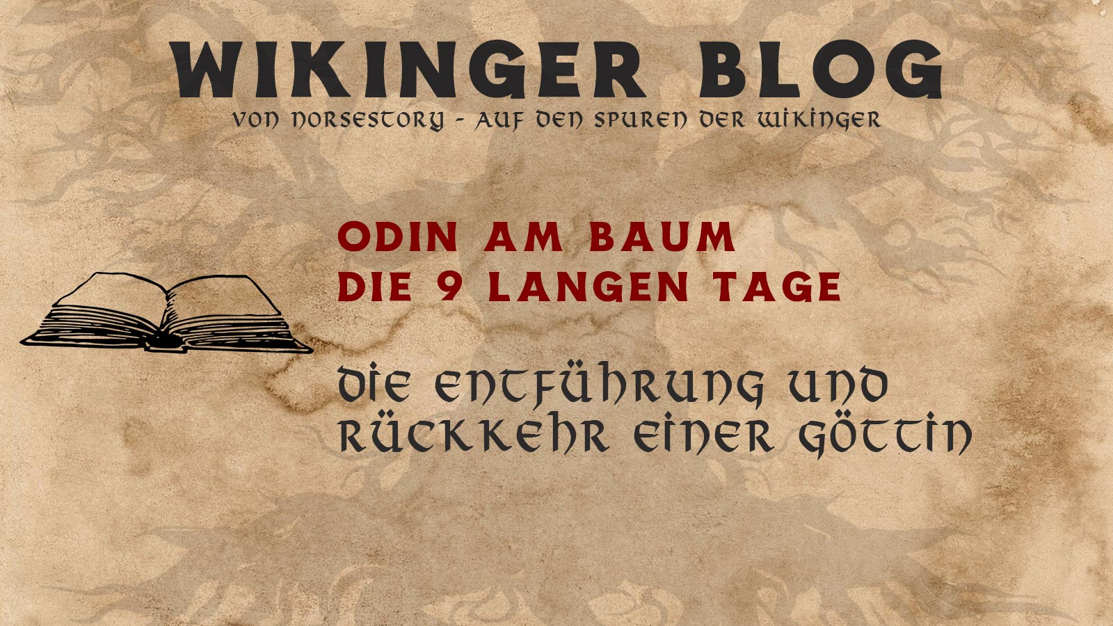 Die Legende, wie Odin an Yggdrasil hing