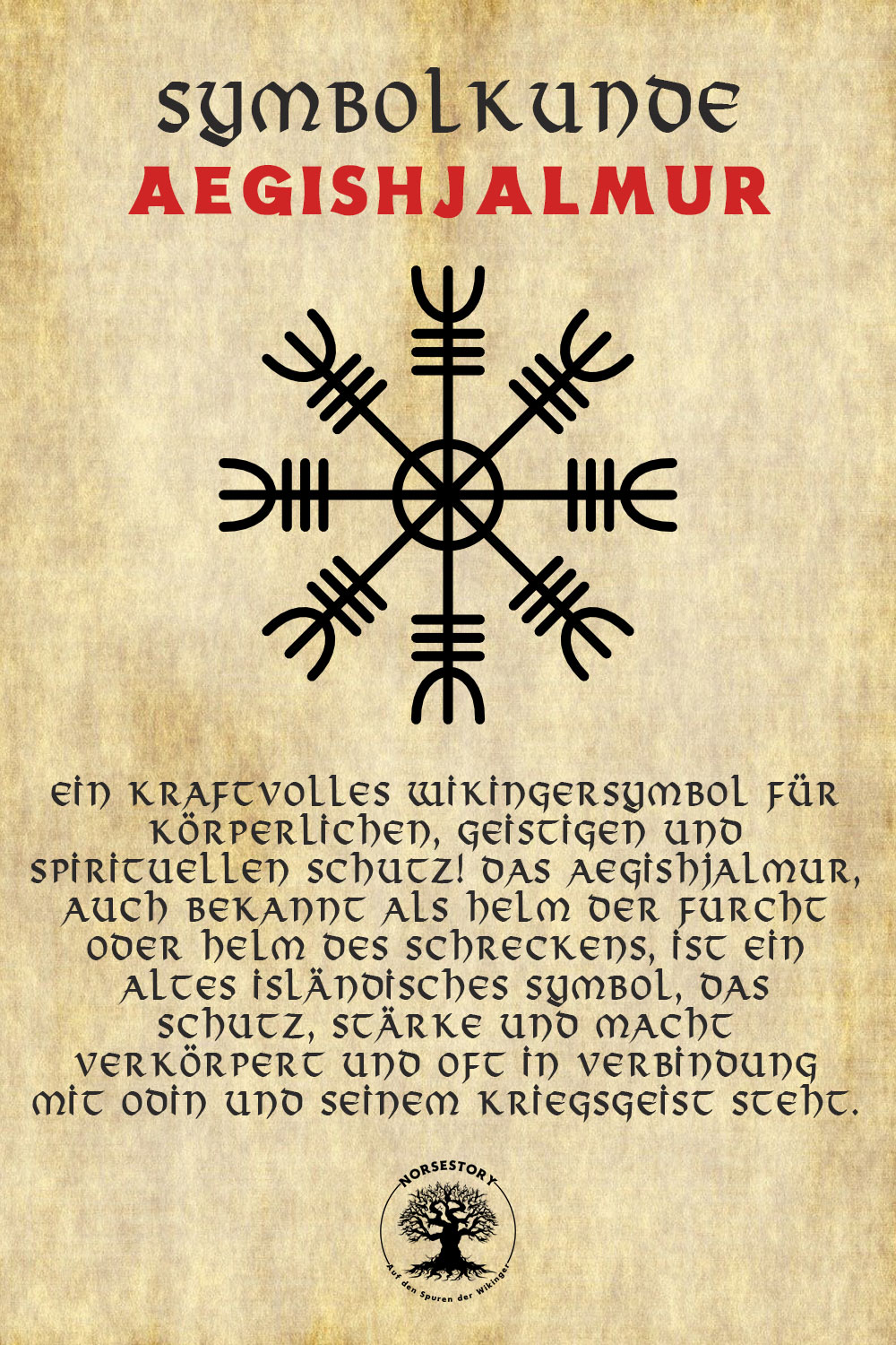 Symbole der Nordischen Mythologie und Wikinger: Aegishjalmur