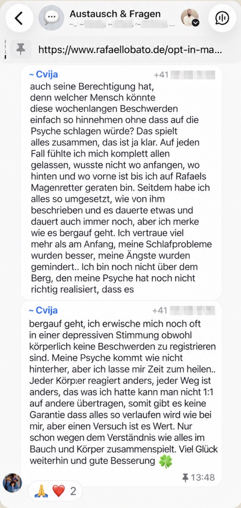 Nachricht von Cvija in der Magenretter-Community: nach Gastritis, Übelkeit und Herzrasen geht es mit dem Magenretter Schritt für Schritt bergauf (Teil 2)