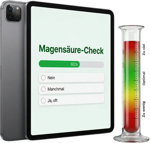 Magensäure-Check in der Magenretter-App