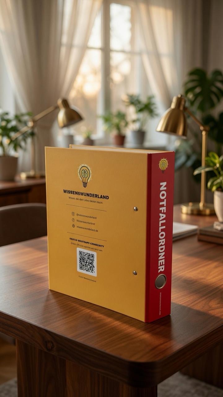 Rückseite des Gelben Notfallordners