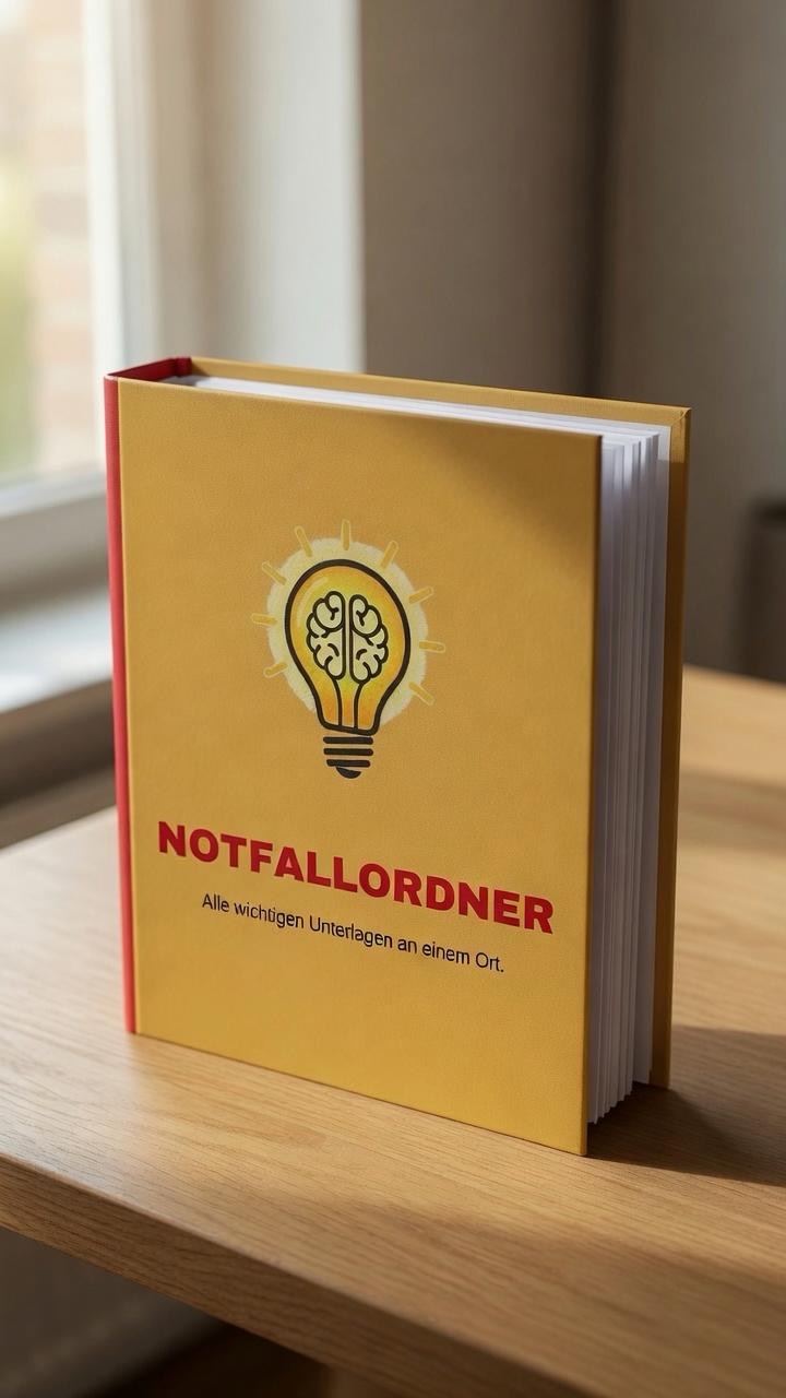 Der Gelbe Notfallordner von vorne
