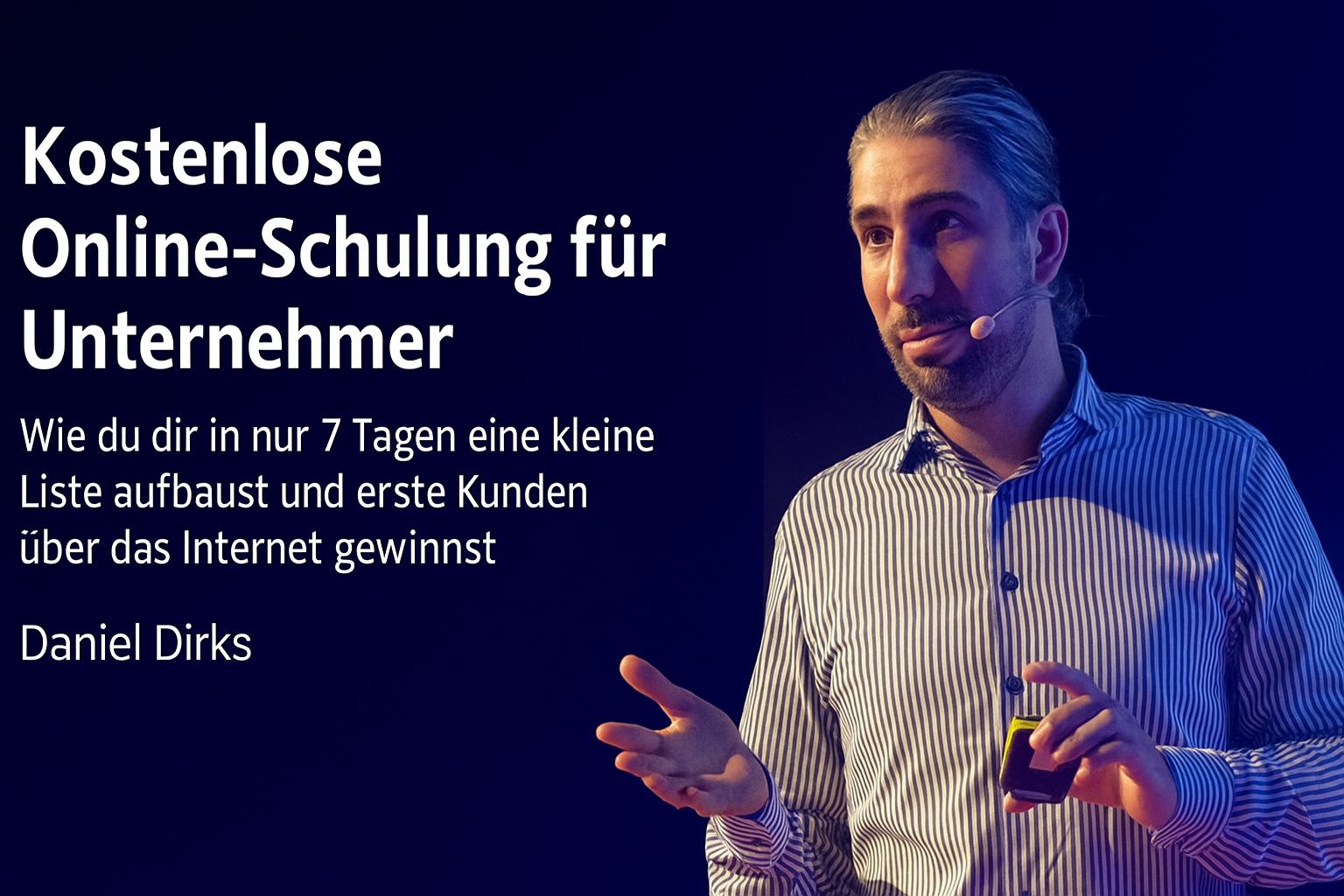 Kostenlose Online-Schulung: In 7 Tagen zur E-Mail-Liste & Kunden