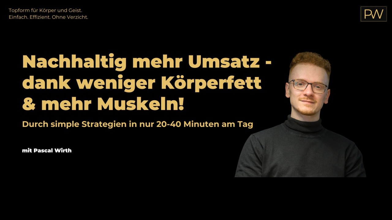 Erfolgreicher als Makler durch weniger Körperfett & mehr Muskeln