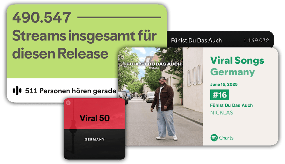 Hohe Streaming-Zahlen von "Fühlst Du Das Auch"