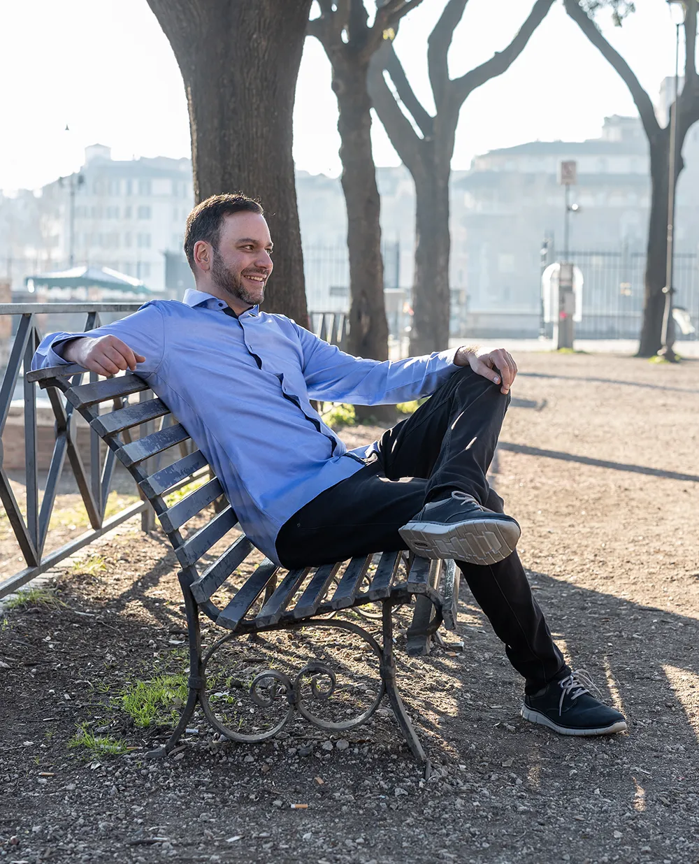 Portrait Hanns-Martin Walter im Urlaub