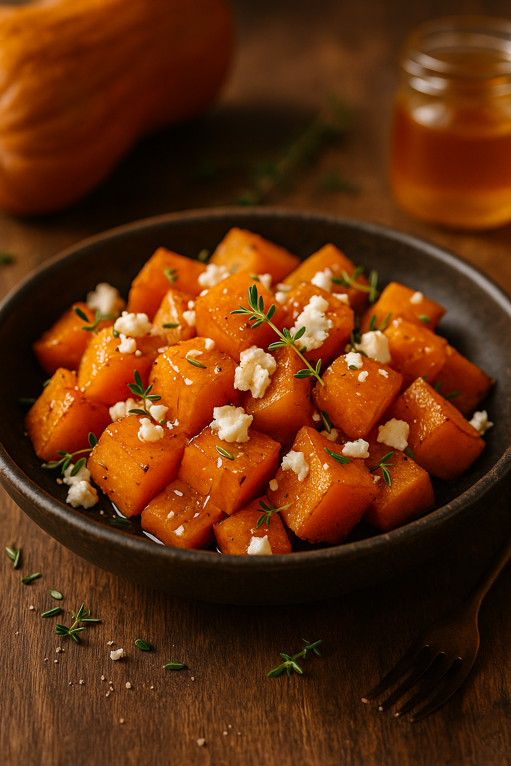 Pinterest-Airfryer-Kürbiswürfel mit Honig & Feta.png