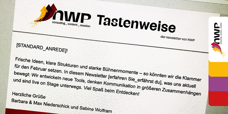 nwp Tastenweise: Frische Impulse und starke Momente!