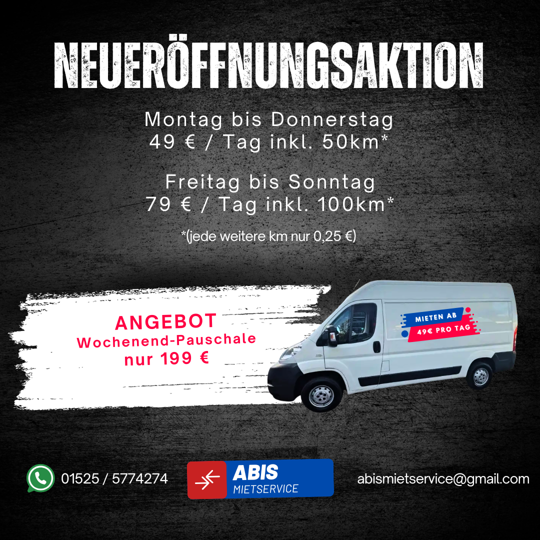 ABIS Neueröffnungsaktion
