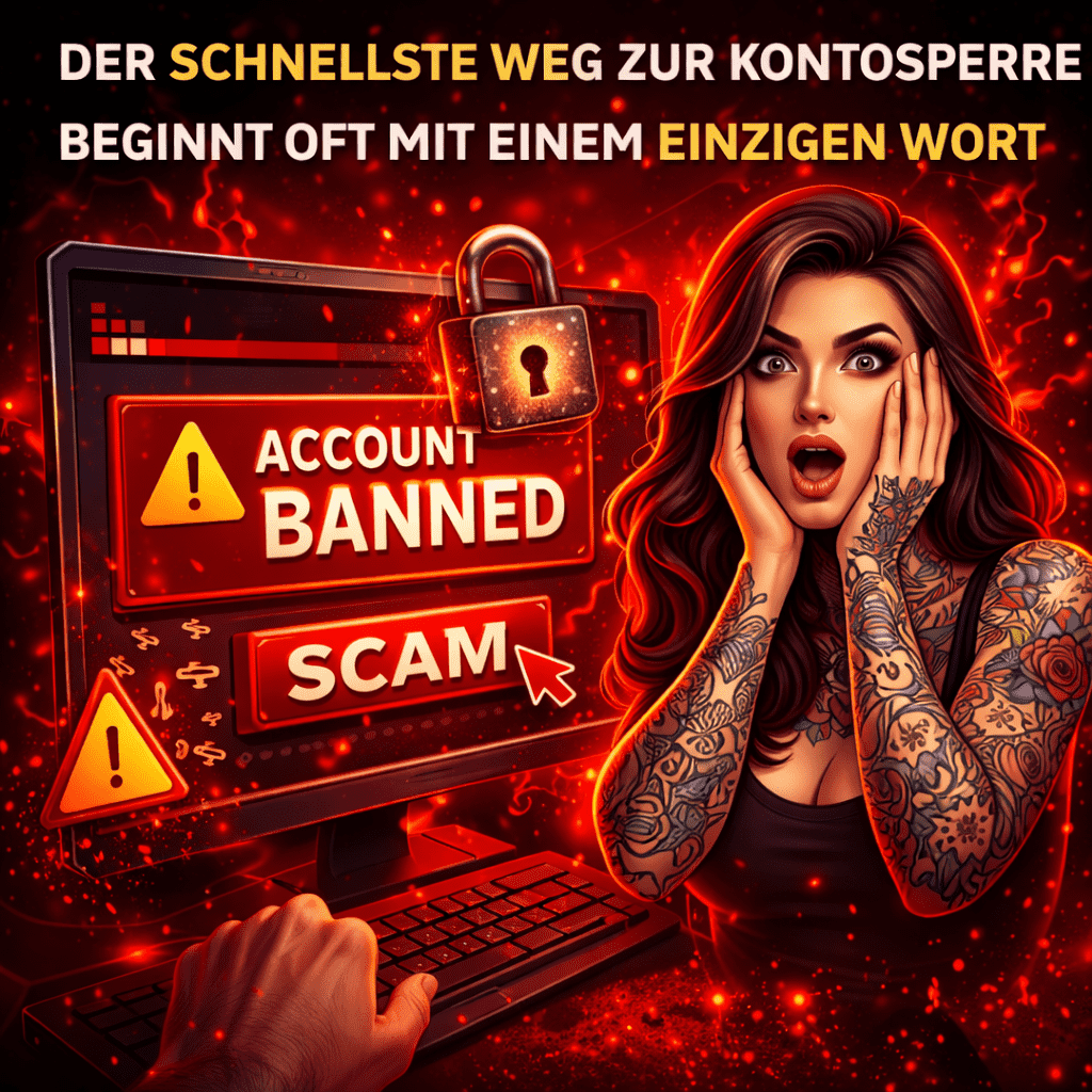 Der schnellste Weg zur Kontosperre beginnt oft mit einem einzigen Wort